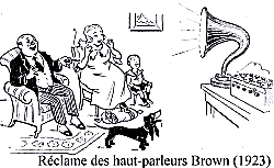 An advert for Brown loudspeakers